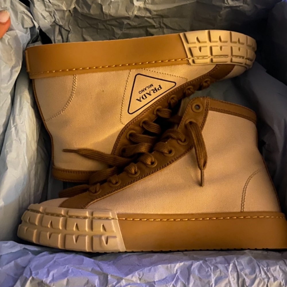 PRADA  calzature donnq Gabardine